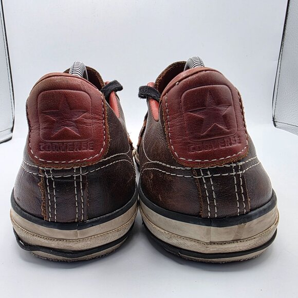 Converse x John Varvatos Star Player Mens Size 9.5 Brown Leather Shoes 132835C - Picture 4 of 15